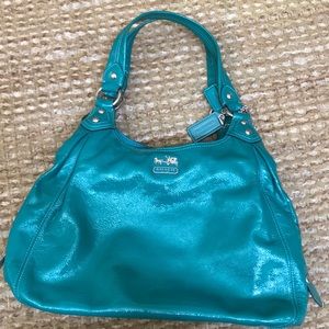 Coach turquoise purse!